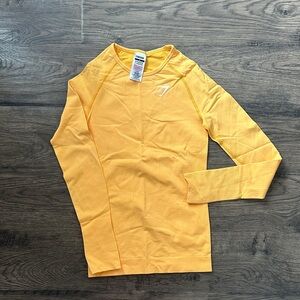 Gymshark Yellow Long Sleeve Top